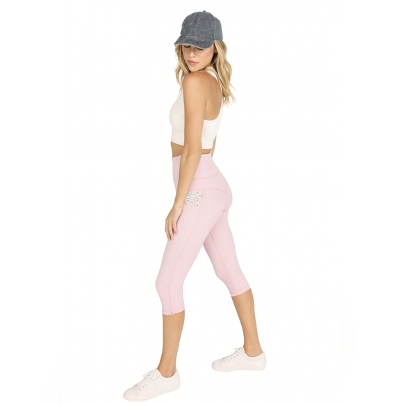 Free People Down To Earth Crop Legging in Peony - Picture 1 of 10